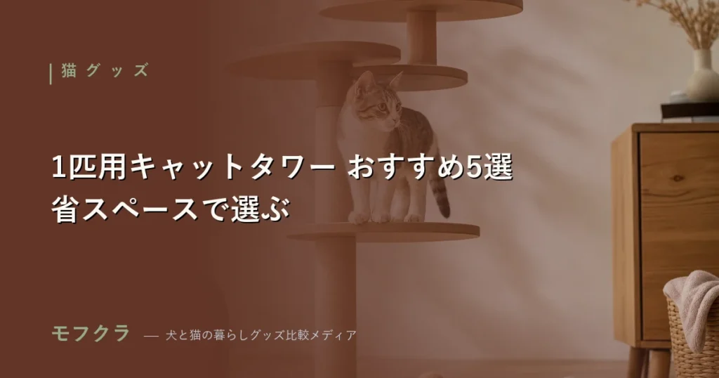 1匹飼い向け省スペースキャットタワーの比較アイキャッチ画像