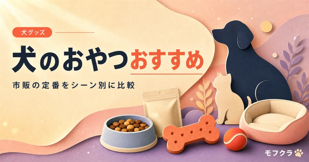 犬のおやつおすすめの選び方をシーン別に比較するアイキャッチ画像