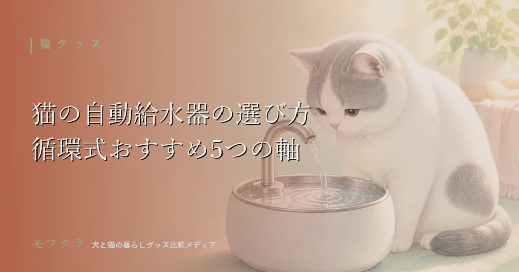 猫の循環式自動給水器の選び方とおすすめ比較のアイキャッチ画像