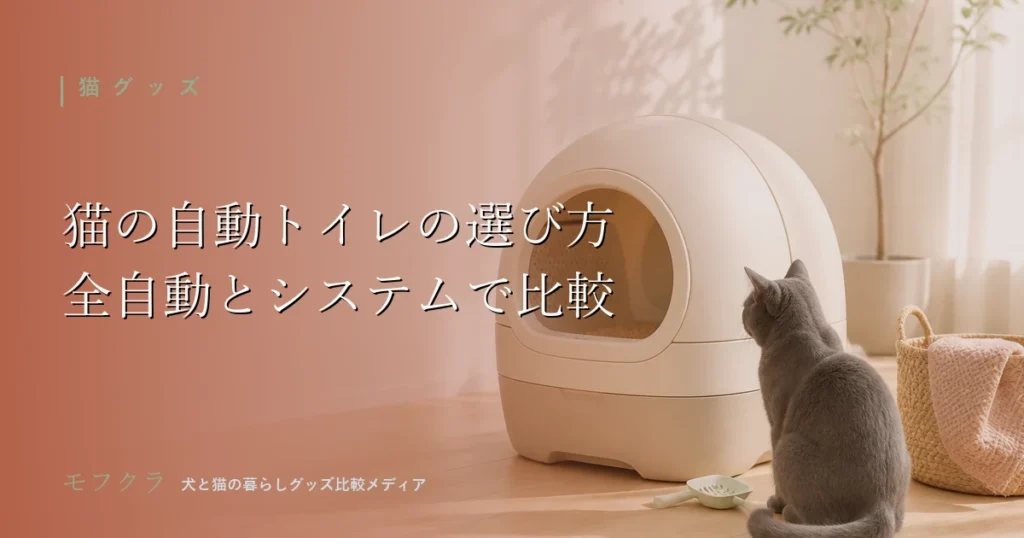 猫の自動トイレ・システムトイレの選び方を比較するアイキャッチ画像
